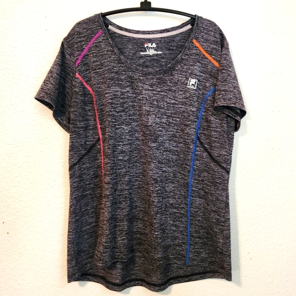 Fila Women's Gray Athletic Top, Size‎ XL